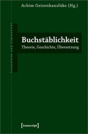 Cover von Buchstäblichkeit