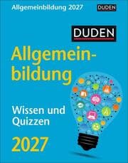Cover von Duden Allgemeinbildung Tagesabreißkalender 2027 - Wissen und Quizzen