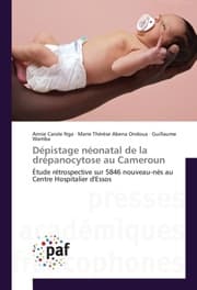 Cover von Dépistage néonatal de la drépanocytose au Cameroun