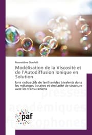 Cover von Modélisation de la Viscosité et de lAutodiffusion Ionique en Solution