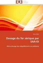 Cover von Dosage du fer sérique par SAA-Et