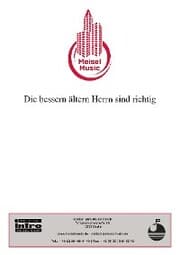 Cover von Die bessern ältern Herrn sind richtig