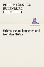 Cover von Erlebnisse an deutschen und fremden Höfen