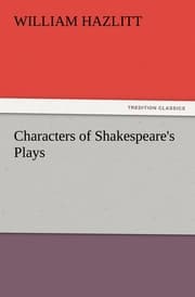 Cover von Characters of Shakespeare's Plays