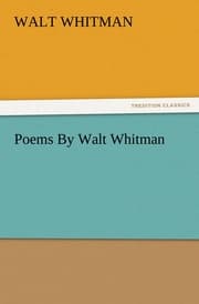 Cover von Poems By Walt Whitman