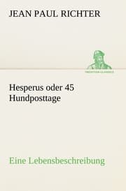 Cover von Hesperus oder 45 Hundposttage