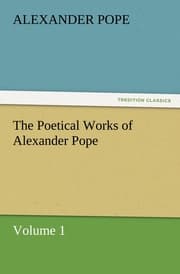Cover von The Poetical Works of Alexander Pope, Volume 1