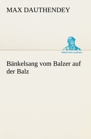 Cover von Bänkelsang vom Balzer auf der Balz