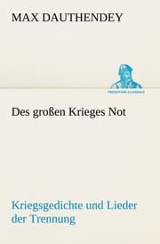 Cover von Des großen Krieges Not
