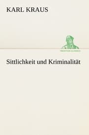 Cover von Sittlichkeit und Kriminalität