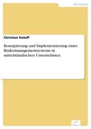 Cover von Konzipierung und Implementierung eines Risikomanagementsystems in mittelständischen Unternehmen