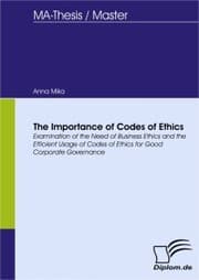 Cover von The Importance of Codes of Ethics