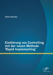 Cover von Einführung von Controlling mit der neuen Methode 'Rapid Implementing'