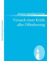 Cover von Versuch einer Kritik aller Offenbarung