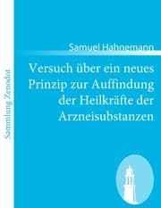 Cover von Versuch über ein neues Prinzip zur Auffindung der Heilkräfte der Arzneisubstanzen