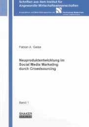 Cover von Neuproduktentwicklung im Social Media Marketing durch Crowdsourcing