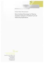 Cover von Micro Surface Discharge for Plasma-Assisted Catalysis in Portable Fuel Cell Reforming Applications