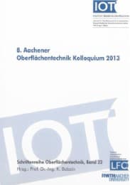 Cover von 8.Aachener Oberflächentechnik Kolloquium 2013