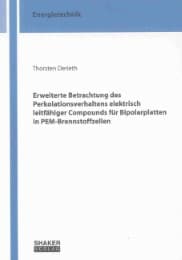 Cover von Erweiterte Betrachtung des Perkolationsverhaltens elektrisch leitfähiger Compounds für Bipolarplatten in PEM-Brennstoffzellen