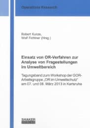 Cover von Einsatz von OR-Verfahren zur Analyse von Fragestellungen im Umweltbereich