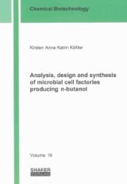 Cover von Analysis, design and synthesis of microbial cell factories producing n-butanol