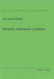 Cover von Sanische historische Lautlehre