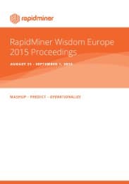 Cover von Proceedings of the 6th RapidMiner Wisdom (2015)