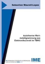 Cover von Autotherme Wertmetallgewinnung aus Elektronikschrott im TBRC