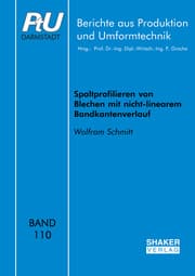 Cover von Spaltprofilieren von Blechen mit nicht-linearem Bandkantenverlauf