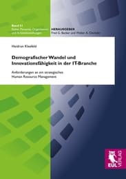 Cover von Demografischer Wandel und Innovationsfähigkeit in der IT-Branche