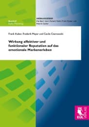 Cover von Wirkung affektiver und funktionaler Reputation auf das emotionale Markenerleben