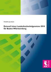 Cover von Entwurf eines Landeshochschulgesetzes 2018 für Baden-Württemberg