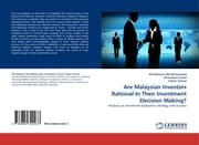 Cover von Are Malaysian Investors Rational In Their Investment Decision Making?
