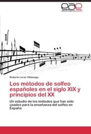 Cover von Los metodos de solfeo espanoles en el siglo XIX y principios del XX