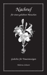 Cover von Nachruf für einen geliebten Menschen