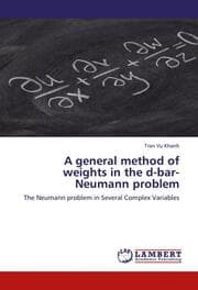 Cover von A general method of weights in the d-bar-Neumann problem