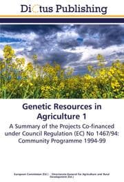 Cover von Genetic Resources in Agriculture 1