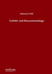 Cover von Gefühl- und Bewusstseinslage