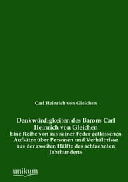 Cover von Denkwürdigkeiten des Barons Carl Heinrich von Gleichen