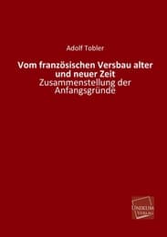 Cover von Vom französischen Versbau alter und neuer Zeit