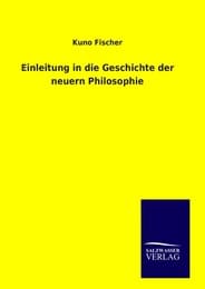 Cover von Einleitung in die Geschichte der neuern Philosophie