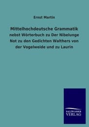 Cover von Mittelhochdeutsche Grammatik