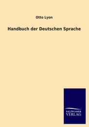 Cover von Handbuch der Deutschen Sprache