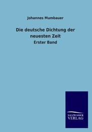 Cover von Die deutsche Dichtung der neuesten Zeit