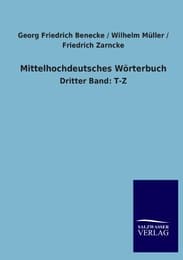 Cover von Mittelhochdeutsches Wörterbuch
