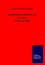 Cover von Belletristische Blätter aus Russland