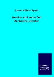 Cover von Werther und seine Zeit