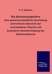 Cover von Die Abstammungslehre