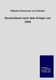 Cover von Deutschland nach dem Kriege von 1866