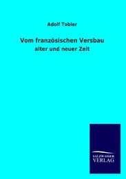 Cover von Vom französischen Versbau